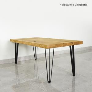 Noga za stolić Triple crna 400 mm
