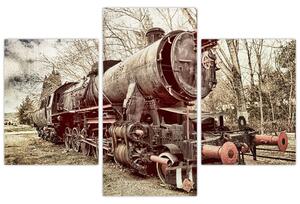 Povijesna slika lokomotive (90x60 cm)