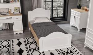 Woody Fashion Jednostruki krevet, Alessa - Oak, White