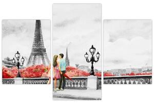 Slika - Ljubavnici u Parizu (90x60 cm)