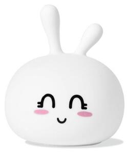 Rabbit&Friends mekana noćna svjetiljka Zeko USB - bijela, 7 boja