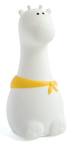 Rabbit&Friends mekana noćna svjetiljka Žirafa USB - bijela, višebojno svjetlo
