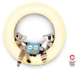 Zazu noćno svjetlo s mekanim igračkama na magnete - USB punjenje - Fay, Rex i Otis