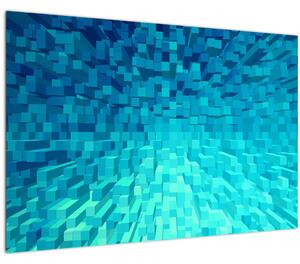 Slika - apstraktne kocke (90x60 cm)