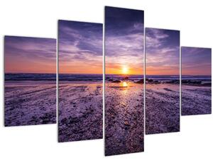 Slika plaže - zalazak sunca (150x105 cm)