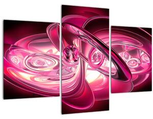 Slika ružičastih fraktala (90x60 cm)