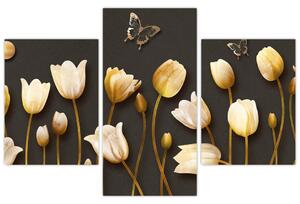 Slika - Tulipani - apstrakcija (90x60 cm)