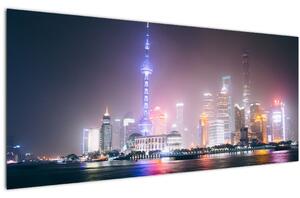 Slika noćnog Šangaja (120x50 cm)