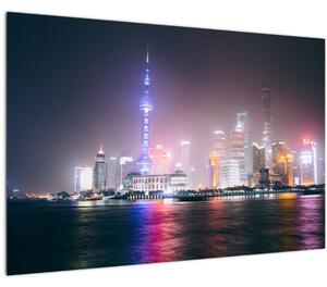 Slika noćnog Šangaja (90x60 cm)