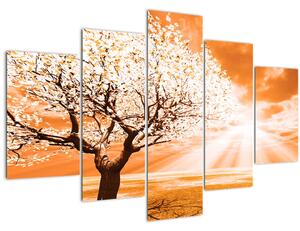 Narančasta slika stabla (150x105 cm)