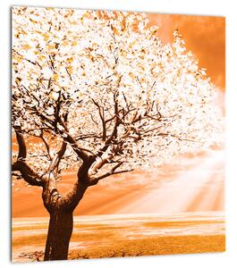 Narančasta slika stabla (30x30 cm)