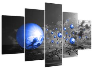 Slika tamno plavih kugli (150x105 cm)