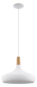 Eglo 96983 - Viseća svjetiljka SABINAR 1xE27/60W/230V pr. 40 cm bijela