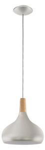 Eglo 96985 - Viseća svjetiljka SABINAR 1xE27/60W/230V pr. 28 cm srebrna