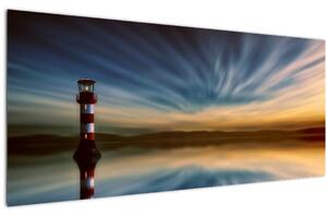 Slika svjetionika u moru (120x50 cm)
