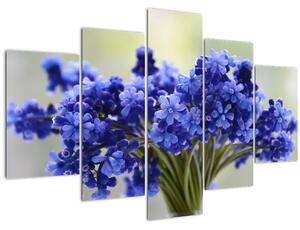 Slika buketa plavog cvijeća (150x105 cm)