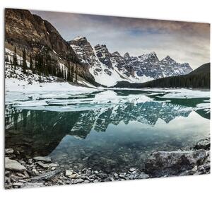 Slika - jezero zimi (70x50 cm)