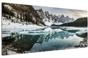 Slika - jezero zimi (120x50 cm)