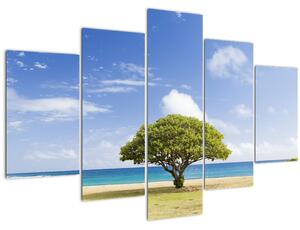 Slika plaže s drvetom (150x105 cm)