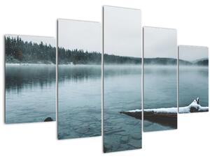 Slika - ledeno sjeverno jezero (150x105 cm)