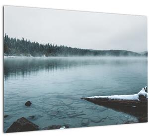Slika - ledeno sjeverno jezero (70x50 cm)