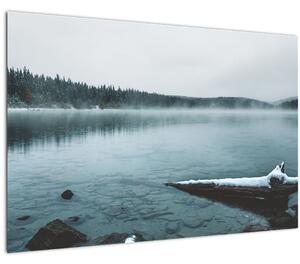 Slika - ledeno sjeverno jezero (90x60 cm)