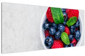 Slika - zdjela s šumskim voćem (120x50 cm)