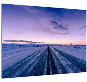 Slika ceste zimi (70x50 cm)