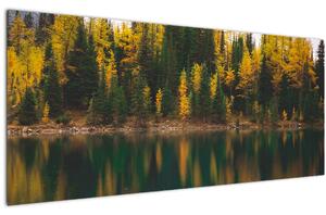 Slika šumskog jezera (120x50 cm)