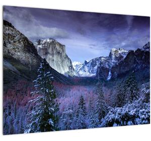 Slika zimskog planinskog krajolika (70x50 cm)