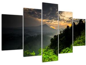Slika - zeleni planinski krajolik (150x105 cm)