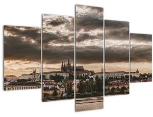 Slika - oblačni Prag (150x105 cm)