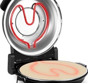 1200W kamena pizza 32 cm do 400 ° C + 2 Vrhovni reket