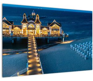 Slika - hotel na plaži (90x60 cm)