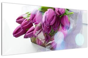Slika - buket tulipana (120x50 cm)