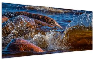 Detaljna slika - voda između kamenja (120x50 cm)