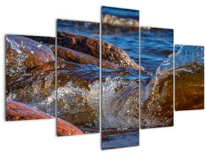 Detaljna slika - voda između kamenja (150x105 cm)