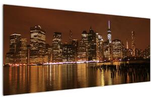 Slika noćnog grada (120x50 cm)
