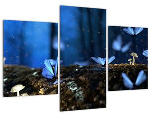 Slika plavih leptira (90x60 cm)