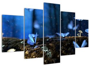 Slika plavih leptira (150x105 cm)