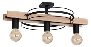 Nadgradni luster DALVIN 3xE27/60W/230V crna