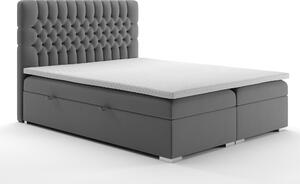 Zondo Bračni krevet Boxspring 140 cm Daliny (s prostorom za odlaganje) (siva). 1020257