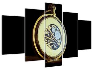 Slika zlatnog džepnog sata (150x105 cm)