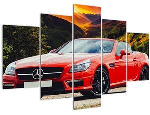 Slika - crveni Mercedes (150x105 cm)