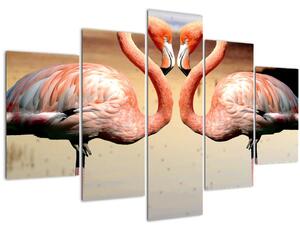 Slika - dva flaminga (150x105 cm)