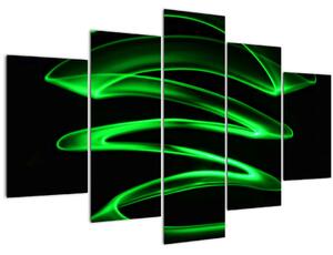 Slika - neonski valovi (150x105 cm)