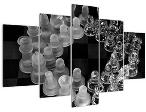 Slika - crno-bijeli šah (150x105 cm)
