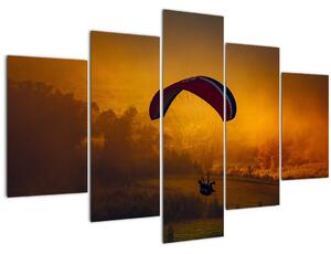 Slika padobranca pri zalasku sunca (150x105 cm)