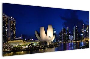 Slika Singapura noću (120x50 cm)