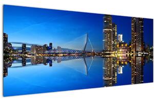 Slika - noćni Rotterdam (120x50 cm)